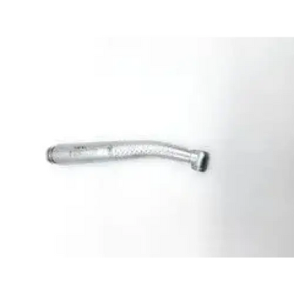 Silver metallic wh adec synea ta 96l non optic dental handpiece with textured braided design and curved handle