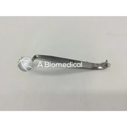 Silver w lorenz 01-0209 vertical retractor with rounded textured handle and curved metallic tip vertical retractor ad5-43