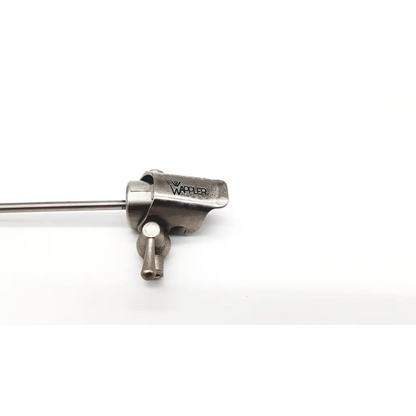 Silver metallic Wappler 8431 9F cystoscope da54-142 with cylindrical handle and articulated joint surgical instrument