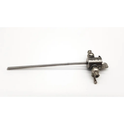 Stainless steel wappler 8432 cystoscope sheath and obturator da24-76 with slender shaft and adjustable knobs