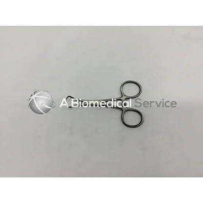 Stainless steel backhaus towel forceps with sleek polished finish and rounded handles for secure grip
