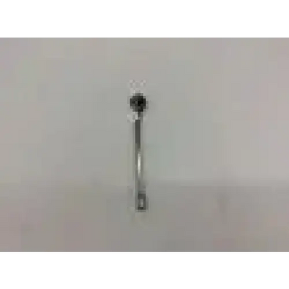 Silver-colored metal torque wrench with hexagonal socket head and extended handle for welch allyn 27000 larynx mirror adjustable use