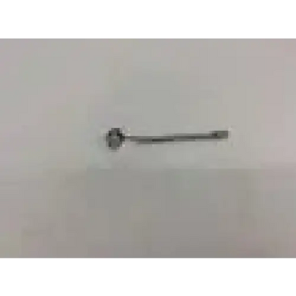 Silver nose pin with a small round gemstone paired with welch allyn 27000 larynx mirror adjustable dental mirror