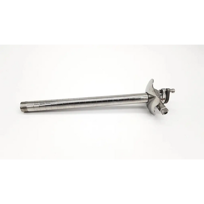 Stainless steel surgical retractor with ribbed shaft and multi-pronged head for Welch Allyn fiber optics sigmoidoscope