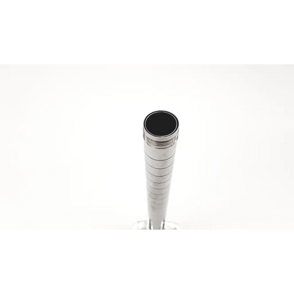 Welch Allyn 32820 rigid fiber optic sigmoidoscope with silver metallic cylindrical body and black circular top