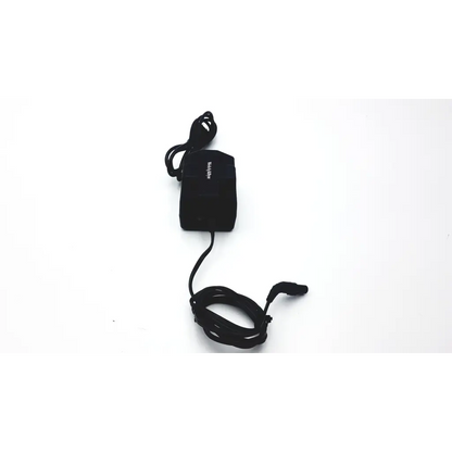 Black rectangular welch allyn patient monitor power supply with matte finish coiled cord and plug