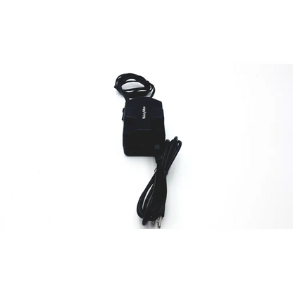 Black rectangular welch allyn patient monitor power supply with coiled cable and metal plug for monitor power use