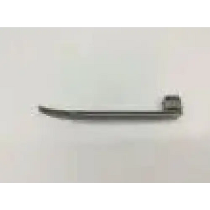 Silver stainless large blade laryngoscope with curved blade and textured handle by welch allyn model 68488
