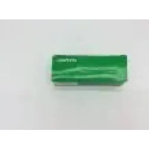 Green rectangular box with embossed text and subtle horizontal lines for welch allyn mac fiber optic laryngoscope blade