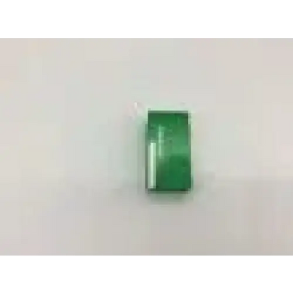 A sleek green jadeite gemstone with polished surface shown alongside welch allyn 72200 rechargeable battery power supply