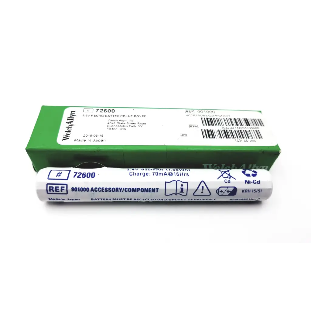 Load image into Gallery viewer, Welch Allyn 72600 Recycle Battery 2.4V 650mAh (1.56 Wh)