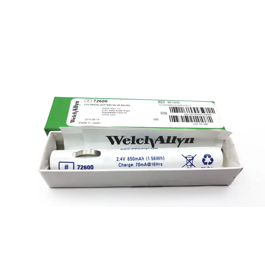 Load image into Gallery viewer, Welch Allyn 72600 Recycle Battery 2.4V 650mAh (1.56 Wh)