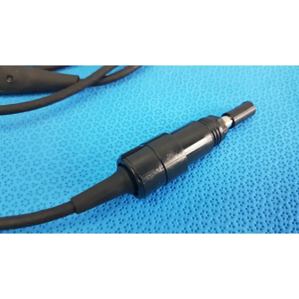Black plastic audio jack power adapter plug with metallic tip for welch allyn 73305 6v medical device power adapter
