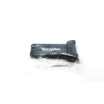 Black welch allyn 739 series charger wrapped in clear plastic showing front of series charger ac4-148 medical device
