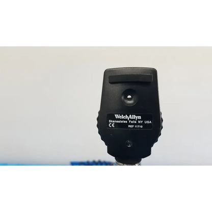 Black welch allyn 767 series wall transformer with matte finish 11710 ophthalmoscope featuring textured edges