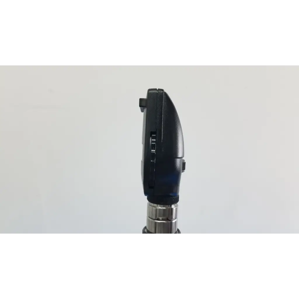 Black plastic otoscope with metallic silver joint for welch allyn wall transformer medical reuse use
