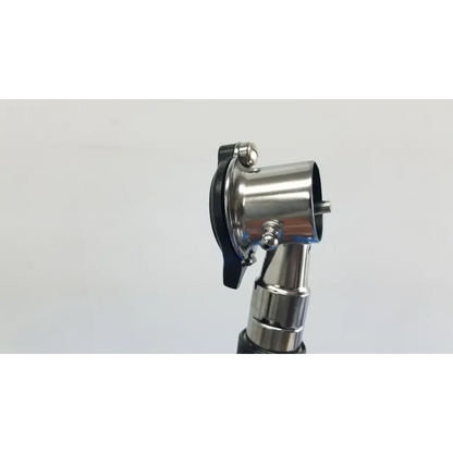 Silver metallic otoscope with black rubberized grip and adjustable headpiece for welch allyn wall transformer coaxial ophthalmoscope