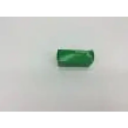 A vibrant emerald green rectangular-cut gemstone with a polished surface featured in the welch allyn 76700 otoscope