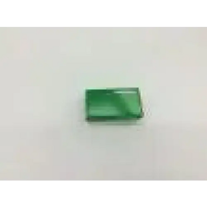 Rectangular vibrant green gemstone with polished faceted surface featured in welch allyn 76700 otoscope product image