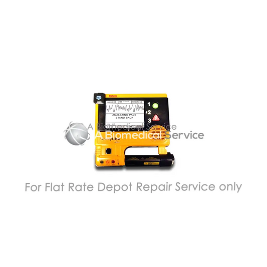 Yellow welch allyn aed 20 portable defibrillator with black display and buttons for medical equipment repair service