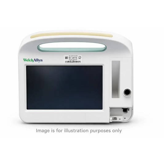 White welch allyn connex 6500 vital signs monitor with large screen and integrated handle for repair service