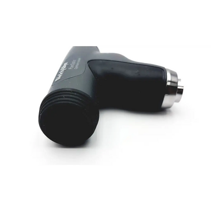 Black handheld pump with metallic silver connector and textured grip for welch allyn panoptic ophthalmoscope 11820