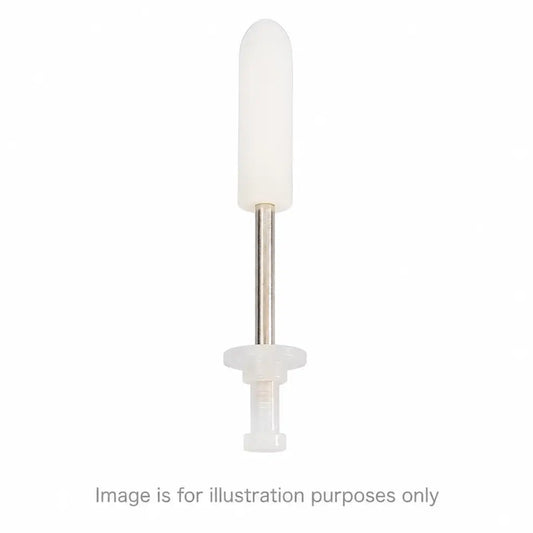 White plastic-tipped dental impression syringe with metallic shaft for welch allyn rotary filling pump repair service
