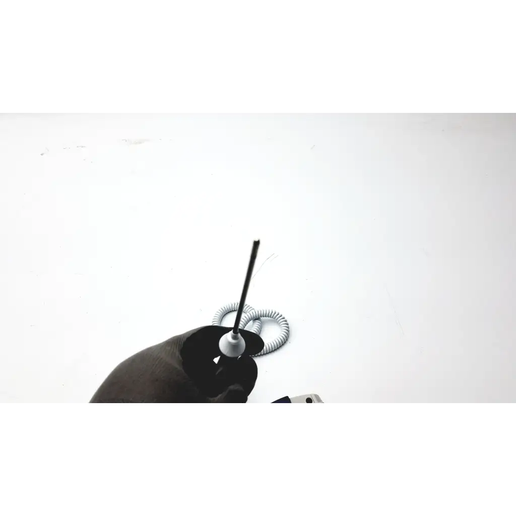 Black and white spiral cable with spherical connector for welch allyn suretemp plus thermometer device