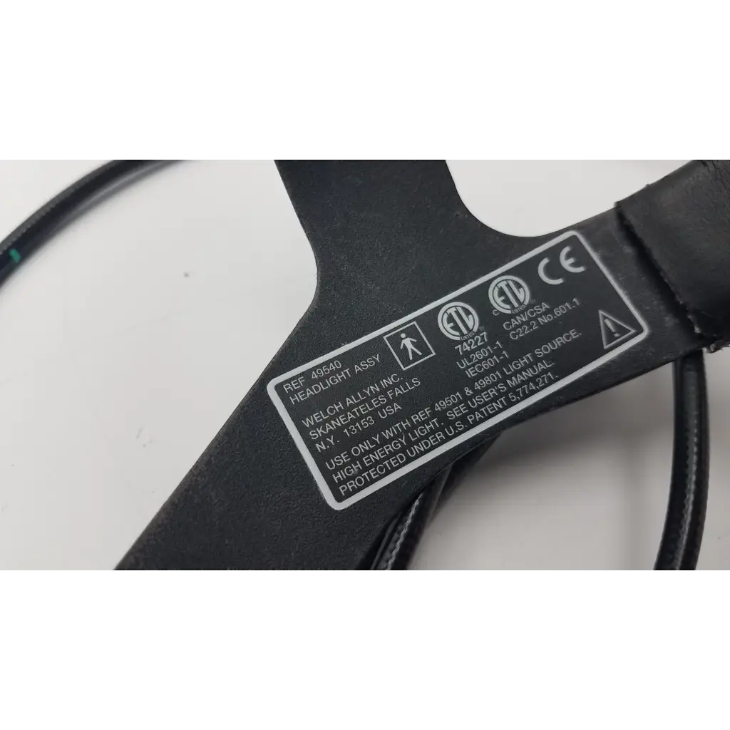 Load image into Gallery viewer, WelchAllyn Headlight 49540 w/ Fibrotic Cable Black 49543