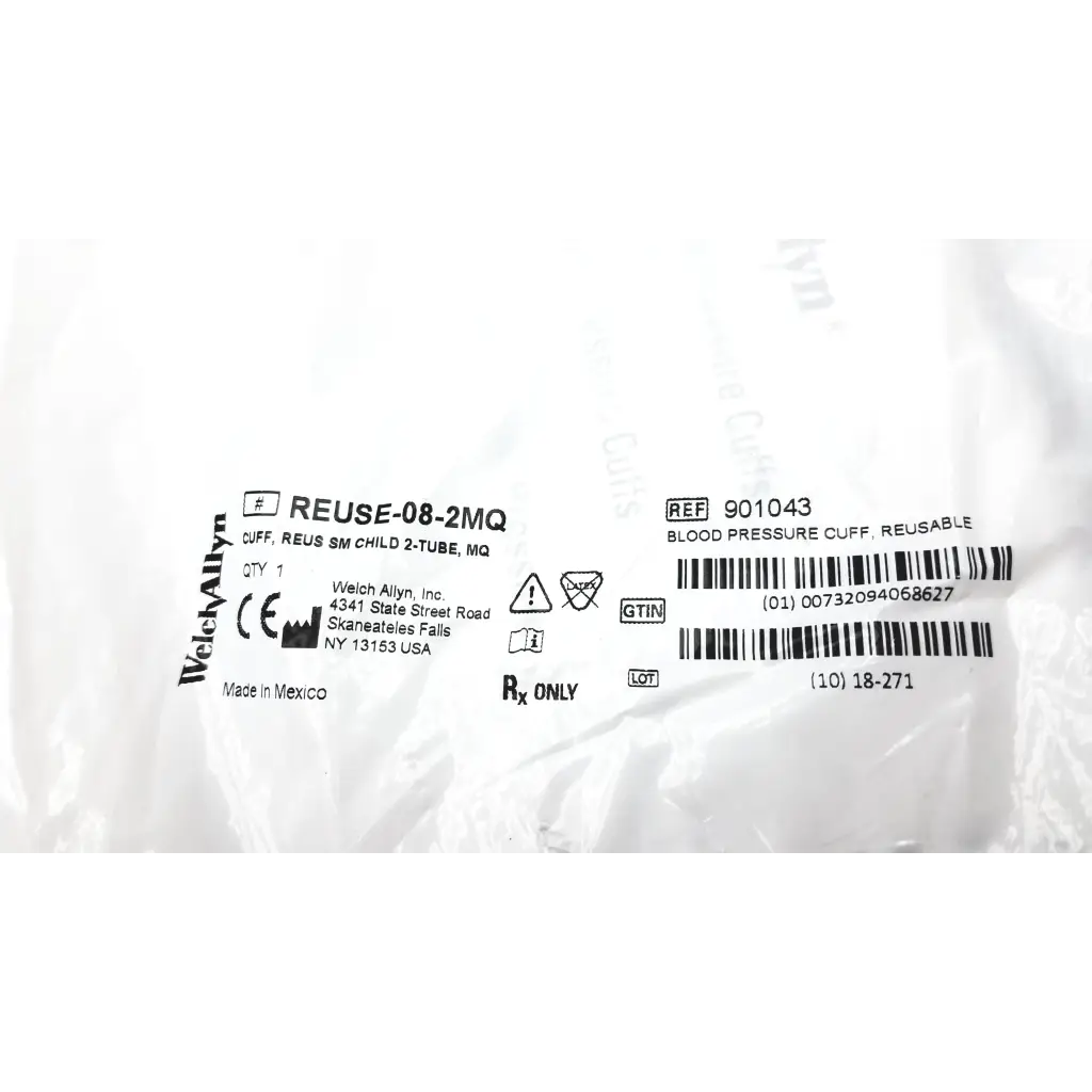 Load image into Gallery viewer, WelchAllyn Reuse-08-2MQ 901043 Cuff SM Child 2-Tube - Blood