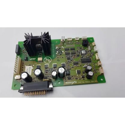 Green control pcb circuit module weso basys control with black capacitors and heat sink for electronic applications