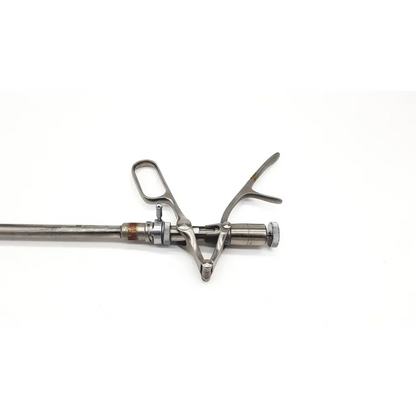 Silver wisap w germany 7674 surgical claw forceps with long shaft and articulated handles for precise gripping