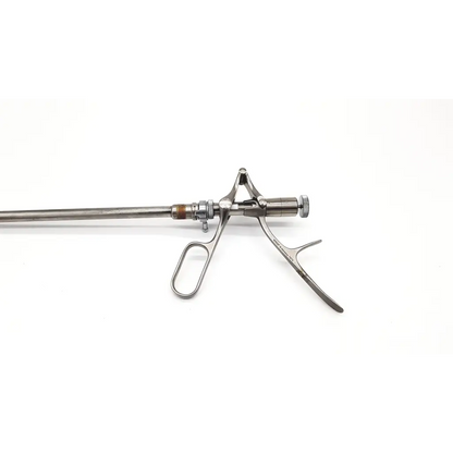 Wisap W Germany 7674 surgical claw forceps stainless steel with long slender shaft and dual-handled ergonomic grip