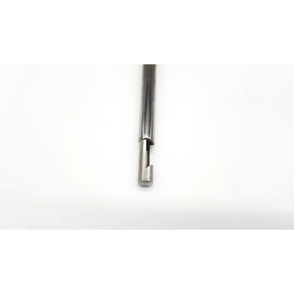 Silver metallic surgical claw forceps by wisap w germany 7674 with machined cutout near base