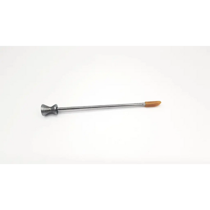 Wolf 8351.14 trocar 5.5mm surgical retractor with silver metal body tan rubberized tip and textured handle