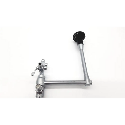 Silver metallic panoview 5° endoscope with black ergonomic handle and articulated joint model da54-15