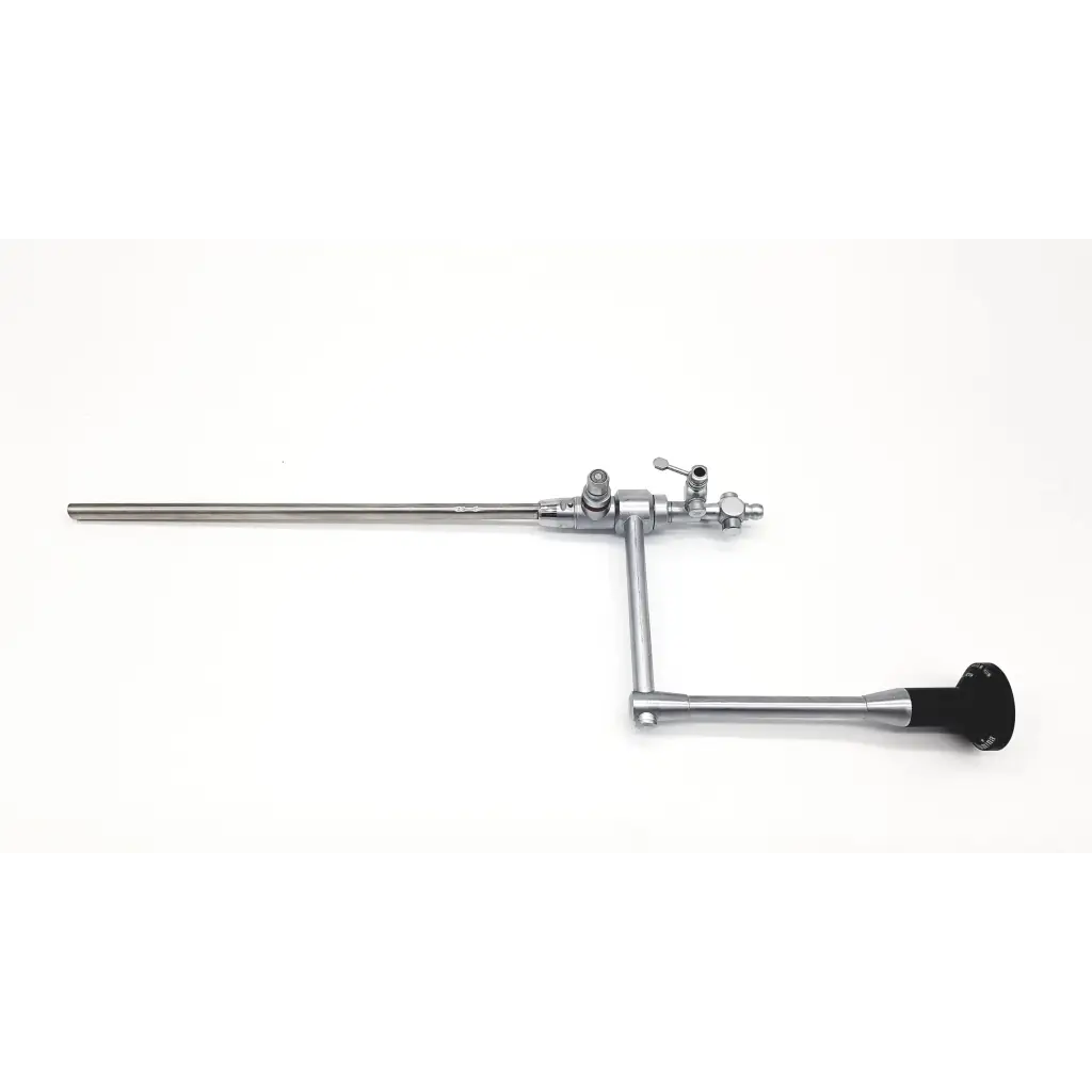 Wolf 8962.31 panoview 5° endoscope with silver metal body black ergonomic handle and metallic joints da54-15 model