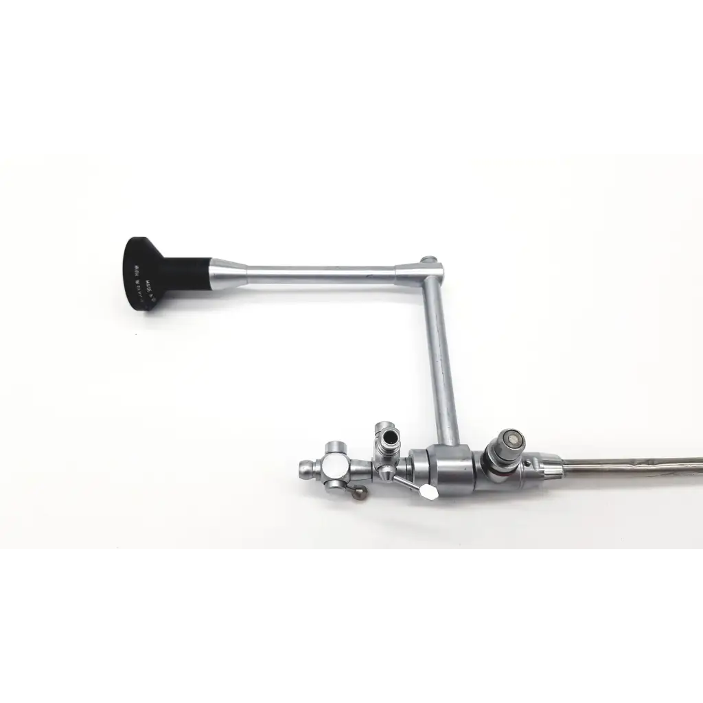 Silver wolf 8962.31 panoview 5° endoscope with black ergonomic handle and multiple metallic joints for precision use