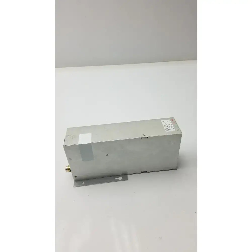 Silver rectangular metal x power 40-52154-001 rev e power supply with gold connector for compatible equipment connection