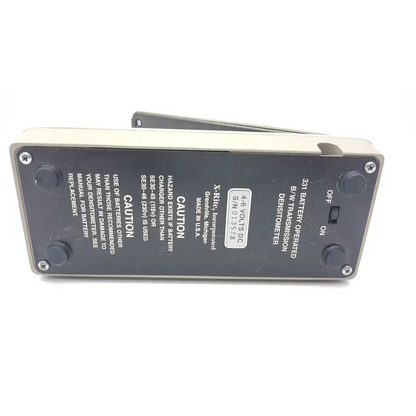Black and beige x-rite rmi 013528 densitometer with silver switch for accurate b/w transmission measurement