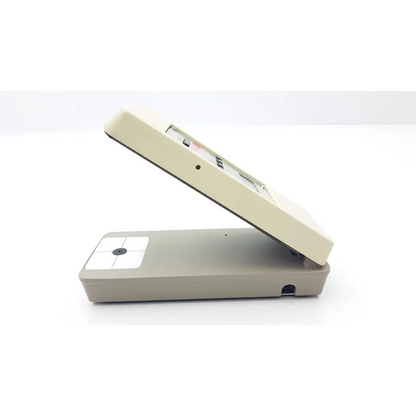 Beige and gray two-tone digital scale with hinged display lid for x-rite rmi densitometer ac5-377 2923sm use