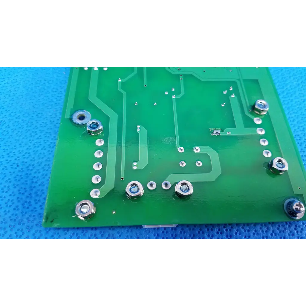 Green power circuit board with silver screws and metallic components for Topcon TRC-NW6SF retinal camera