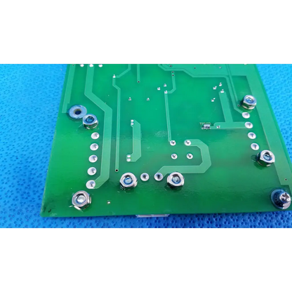 Green power circuit board with silver screws and metallic components for Topcon TRC-NW6SF retinal camera