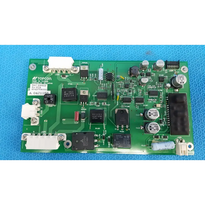 Green topcon tpc-nw68f power circuit board with white connectors for retinal camera topcon trc-nw6sf