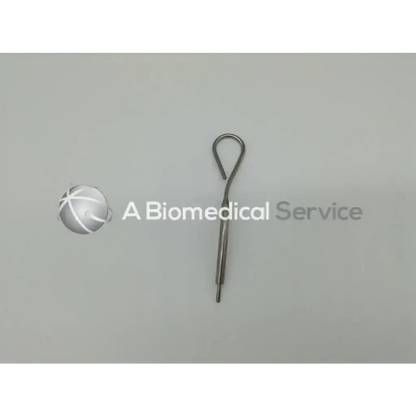Stainless steel surgical hook with looped top and tapered tip from xomed 13-25040 scissor ad5-652 box-12 1-10-23-2nj