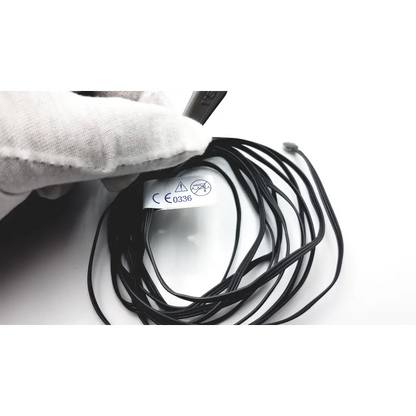 Black coiled cable with white ce labeled tag and model number 0336 for ysi 409b reusable temperature probe