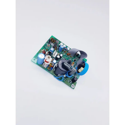 Z-axis 320154001 rev a nibp assembly board with green spacelabs mpc860 cpu pcb blue capacitors and flexible ribbon cable