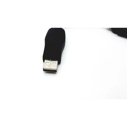 Black usb converter cable with sleek matte body and metallic connector for zebra 50-16000-386r cable assembly serial use