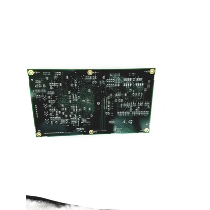 Green rectangular zeis humphrey systems pcba 50400 rev b9 v60419687 cpu board with gold mounting holes and silver traces