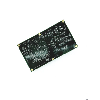 Black rectangular zeis humphrey systems pcba board with gold mounting screws and silver conductive traces v60419687 cpu board